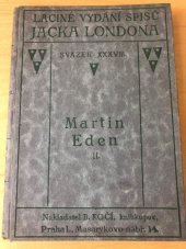 kniha Martin Eden. [Sv.] 2, B. Kočí 1924
