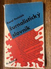kniha Žurnalistický slovník, Fr. Borový 1934