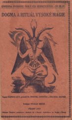 kniha Dogma a rituál vysoké magie. I, - [Dogma vysoké magie], Ústřední nakladatelství okultních děl 1919