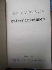 kniha Otázky leninismu, SNPL 1954