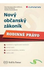 kniha Nový občanský zákoník  Rodinné právo, Grada 2014