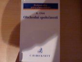 kniha Obchodní společnosti Zákl. otázky, C. H. Beck 1994