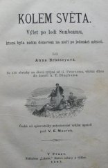 kniha Kolem světa Výlet po lodi Sunbeamu, která byla naším domovem na moři po jedenáct měsíců, Libuše, Matice zábavy a vědění 1883