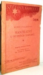 kniha Manželství u různých národů, J. Otto 1908