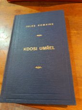 kniha Kdosi umřel, Otakar Štorch-Marien 1921