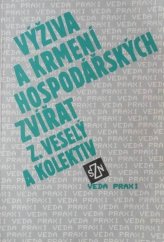 kniha Výživa a krmení hospodářských zvířat, SZN 1988