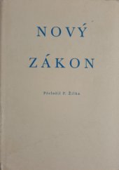 kniha Nový zákon, Ústřední církevní nakladatelství 1970