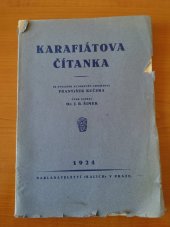 kniha Karafiátova čítanka výbor ze spisů Jana Karafiáta, Kalich 1924
