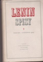 kniha Spisy. Sv. 9, - Červen-listopad 1905, SNPL 1954