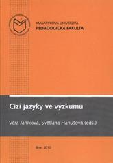 kniha Cizí jazyky ve výzkumu, Masarykova univerzita 2010