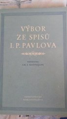 kniha Výbor ze spisů I.P. Pavlova, Zdravotnické nakladatelství 1952