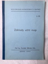 kniha Základy užití map, Vojenská akademie Brno 1999
