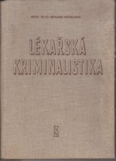 kniha Lékařská kriminalistika, SZdN 1958