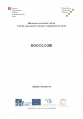 kniha Sociologie, Mendelova univerzita v Brně 2013