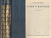 kniha Lidé v hotelu, Sfinx, Bohumil Janda 1933