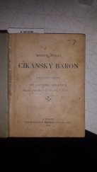 kniha Cikánský baron, F. Šimáček 1894