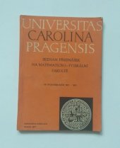 kniha Seznam přednášek na matematicko-fyzikální fakultě University Karlovy ve studijním roce 1971-1972, s.n. 1971