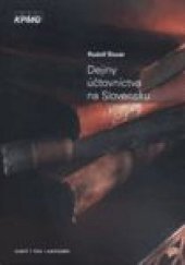 kniha Dejiny účtovníctva na Slovensku, Iura Edition 2008