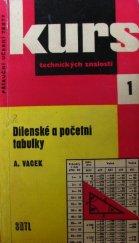 kniha Dílenské a početní tabulky Výběr norem a početních tabulek pro praxi i odb. školy : Určeno pro učně, dělníky a studenty, SNTL 1961