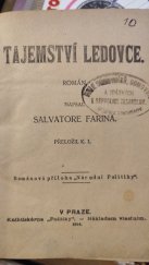 kniha Tajemství ledovce román, Nár. politika 1914