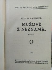 kniha Mužové z neznáma román, Čechie 1935