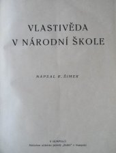 kniha Vlastivěda v národní škole, Budeč 1922