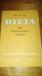 kniha Dieta při kornatění tepen, SZdN 1963