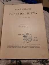 kniha Poslední bitva Román z roku 2014-2033, Ústřední nakladatelství a knihkupectví učitelstva českoslovanského 1933