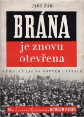 kniha Brána je znovu otevřena německý lid na nových cestách, Rudé Právo 1949