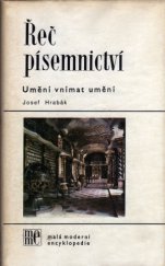 kniha Řeč písemnictví umění vnímat umění, Horizont 1986