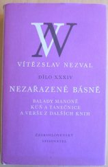 kniha Nezařazené básně, Československý spisovatel 1988