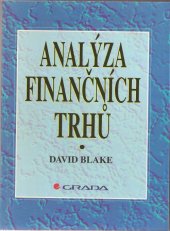 kniha Analýza finančních trhů, Grada 1995