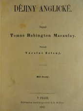 kniha Dějiny anglické. Díl čtvrtý, I.L. Kober 1863