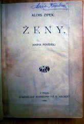 kniha Ženy kniha povídek, Alois Neubert 1920