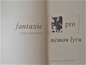 kniha Fantazie pro němou lyru, Svoboda 1968