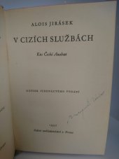 kniha V cizích službách kus České Anabase, Státní nakladatelství 1937