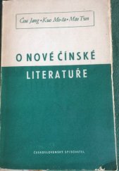 kniha O nové čínské literatuře, Československý spisovatel 1950