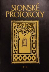 kniha Sionské protokoly Protokoly ze shromáždění sionských mudrců, Gabriel 1991