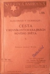 kniha Cesta v rovníkových krajinách nového světa. II, J. Otto 1912