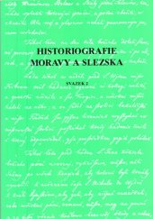 kniha Historiografie Moravy a Slezska. Svazek 2, Univerzita Palackého, Filozofická fakulta, katedra historie 2006