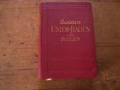 kniha Unter Italien und Sizilien, Sardinien, Malta, Tripolis, Korfu 1929, Karl Baedeker 1929