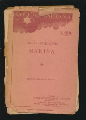 kniha Marína, J. Otto 1921