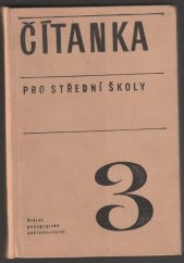 kniha Čítanka pro střední školy. 3. [část, SPN 1970