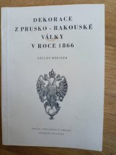 kniha Dekorace z Prusko-rakouské války v roce 1866, Česká společnost přátel drobné plastiky 1990