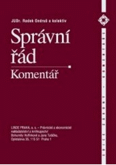 kniha Správní řád komentář, Linde 2003