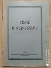 kniha Píseň k Nejvyššímu, Zmatlík & Palička 1931