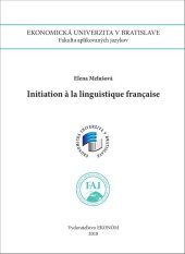kniha Initiation a la linguistique française, Vydavateľstvo EKONÓM 2025