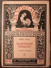kniha Slovenské pohledy, Jos. R. Vilímek 1917
