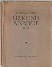 kniha Úzkosti a naděje básně, J. Otto 1911