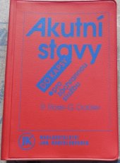 kniha Akutní stavy do kapsy pro záchrannou službu, Jan Kanzelsberger 1995